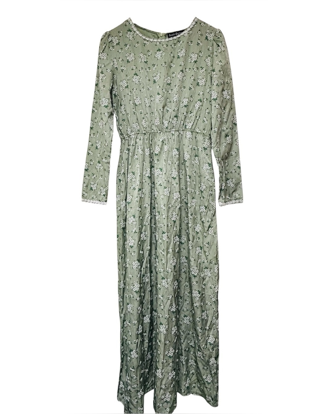 Scarlett Darkness Floral Peasant Maxi Dress